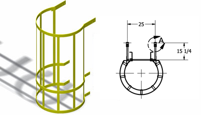 Fixed Ladders | OSHA-Compliant Roof & Access Ladders | A-Mezz